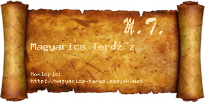 Magyarics Teréz névjegykártya